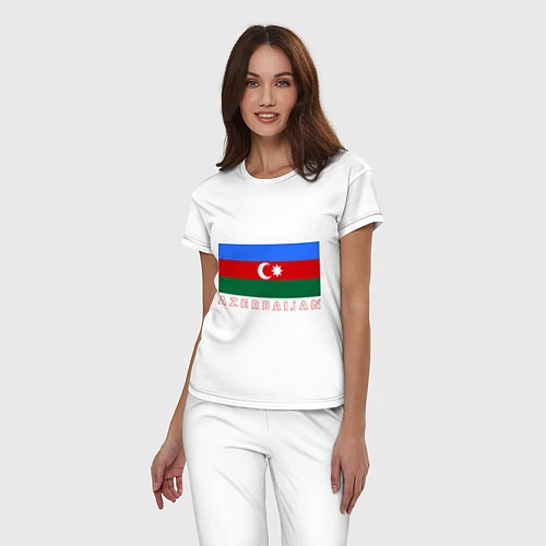 Женская пижама Азербайджан / Белый – фото 3