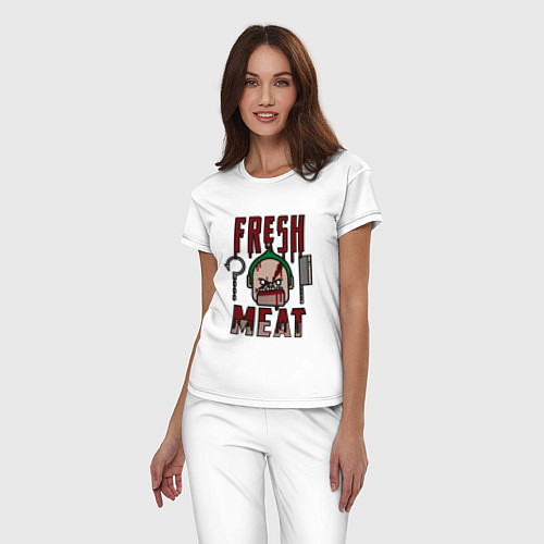 Женская пижама Dota 2: Fresh Meat / Белый – фото 3