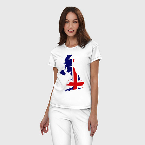 Женская пижама Великобритания (Great Britain) / Белый – фото 3
