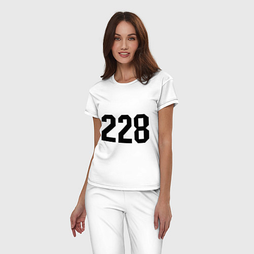 Женская пижама 228 / Белый – фото 3