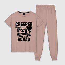 Женская пижама Creeper Squad