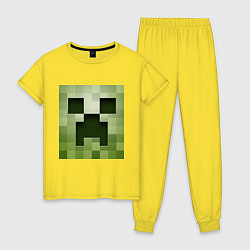 Женская пижама Мinecraft creeper