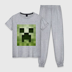Женская пижама Мinecraft creeper