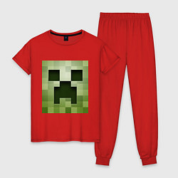 Женская пижама Мinecraft creeper