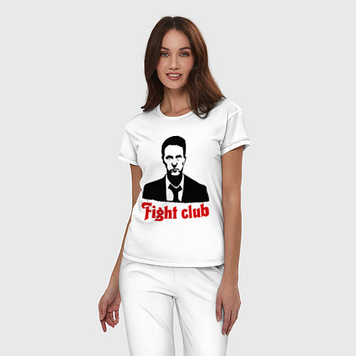 Женская пижама Fight Club: Edward Norton / Белый – фото 3