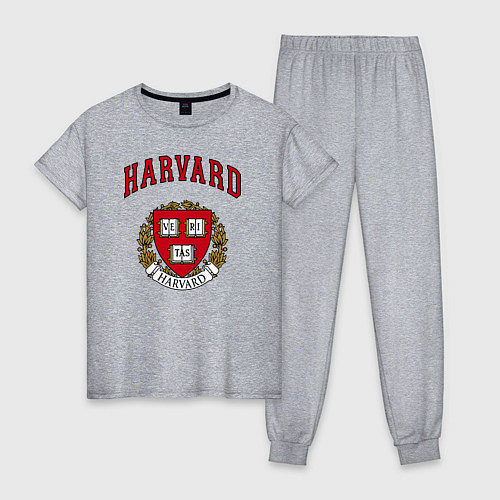 Женская пижама Harvard university / Меланж – фото 1
