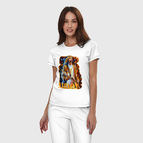 Женская пижама Cobain Art / Белый – фото 3