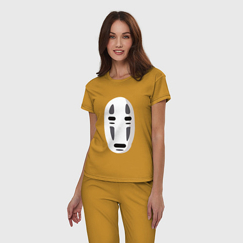 Женская пижама Безликий Бог Каонаси / Горчичный – фото 3