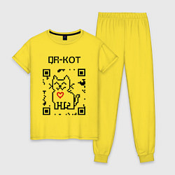 Женская пижама QR-code-kote