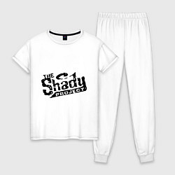 Пижама хлопковая женская The shady project, цвет: белый