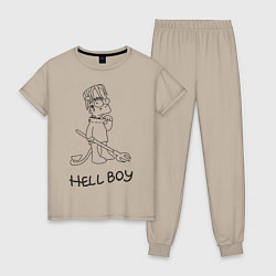 Женская пижама Bart: Hell Boy