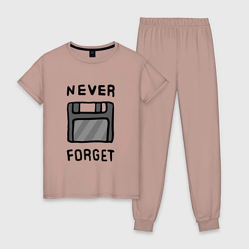 Женская пижама Never Forget / Пыльно-розовый – фото 1