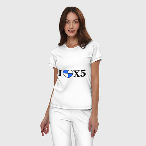 Женская пижама I love x5 / Белый – фото 3