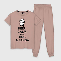 Женская пижама Keep Calm & Hug A Panda