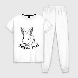 Женская пижама Rabbit: follow me