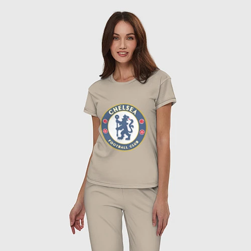 Женская пижама Chelsea FC / Миндальный – фото 3