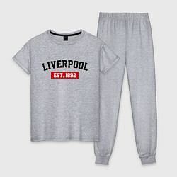 Женская пижама FC Liverpool Est. 1892