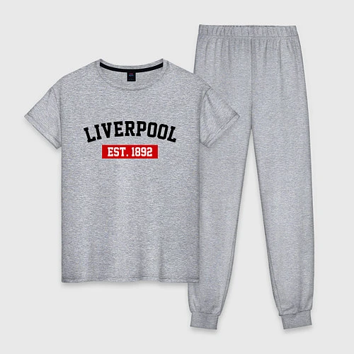 Женская пижама FC Liverpool Est. 1892 / Меланж – фото 1
