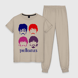 Женская пижама The Beatles faces