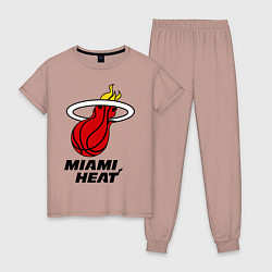 Женская пижама Miami Heat-logo