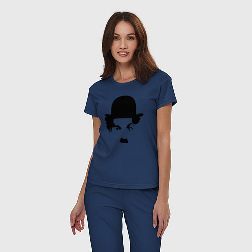 Женская пижама Чарли Чаплин / Тёмно-синий – фото 3