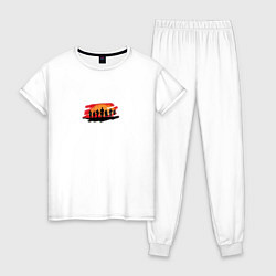 Пижама хлопковая женская Red Dead Redemption 2 T-Shirt, цвет: белый