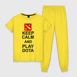 Женская пижама Keep Calm & Play Dota