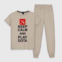 Женская пижама Keep Calm & Play Dota