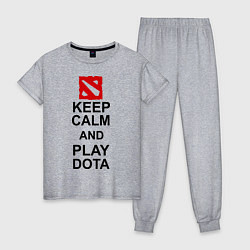 Женская пижама Keep Calm & Play Dota