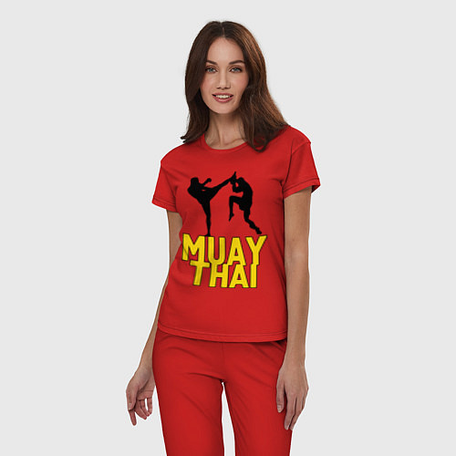 Женская пижама Muay Thai / Красный – фото 3