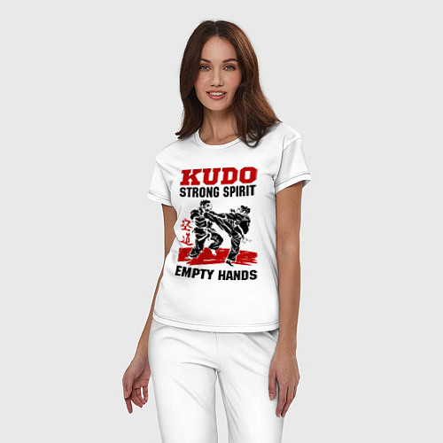 Женская пижама Kudo: Strong Spirit / Белый – фото 3