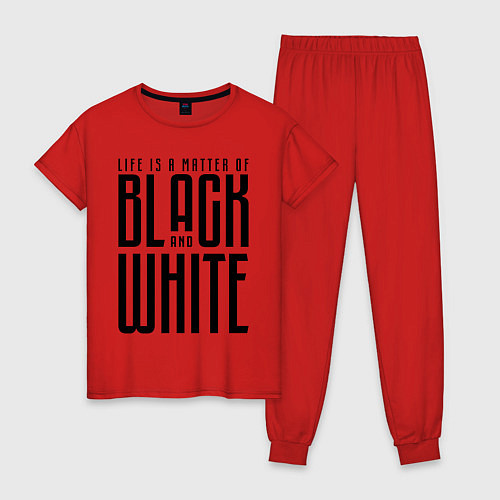 Женская пижама Juventus: Black & White / Красный – фото 1