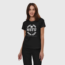 Пижама хлопковая женская NSTU, цвет: черный — фото 2