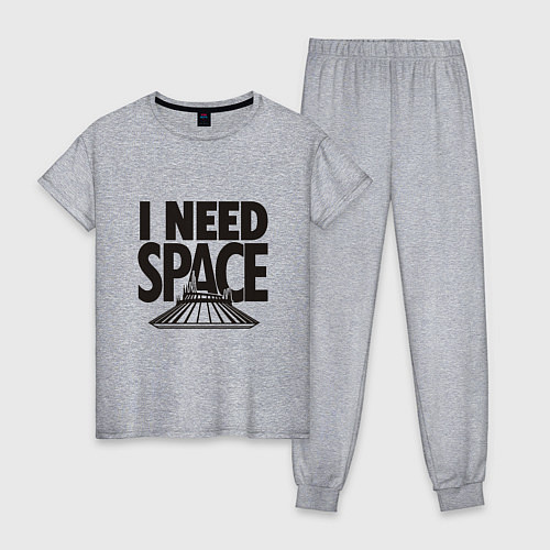 Женская пижама I Need Space / Меланж – фото 1