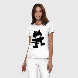 Пижама хлопковая женская MONSTERCAT, цвет: белый — фото 2