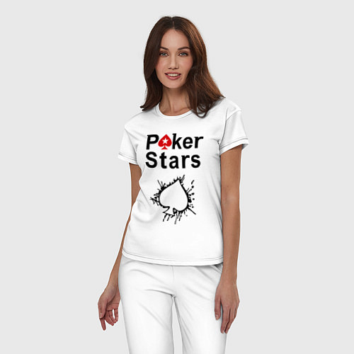 Женская пижама Poker Stars / Белый – фото 3