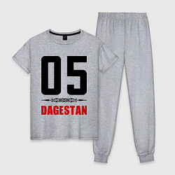 Пижама хлопковая женская 05 Dagestan, цвет: меланж