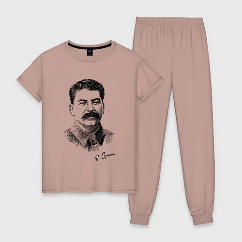 Женская пижама Товарищ Сталин / Пыльно-розовый – фото 1