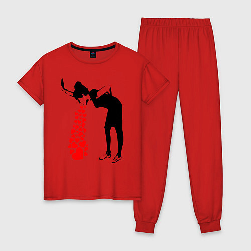 Женская пижама Banksy / Красный – фото 1