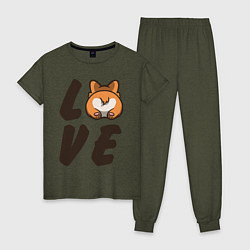 Женская пижама Love Corgi