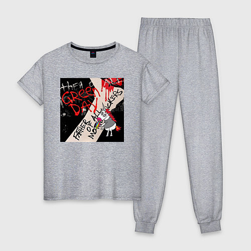 Женская пижама Green Day - Father of All / Меланж – фото 1