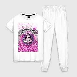 Пижама хлопковая женская Three Days Grace art, цвет: белый