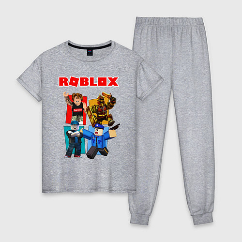 Женская пижама ROBLOX / Меланж – фото 1