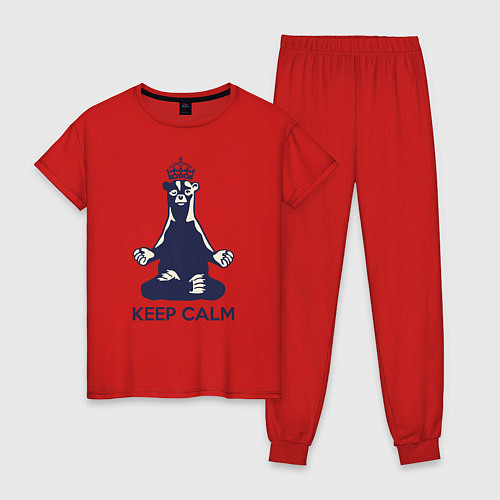 Женская пижама Keep Calm / Красный – фото 1