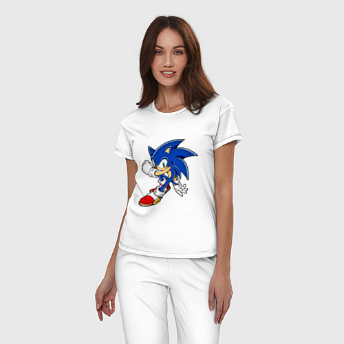 Женская пижама Sonic / Белый – фото 3
