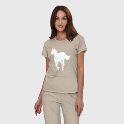 Пижама хлопковая женская White Pony, цвет: миндальный — фото 2