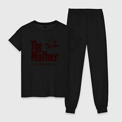 Пижама хлопковая женская The Mother, цвет: черный