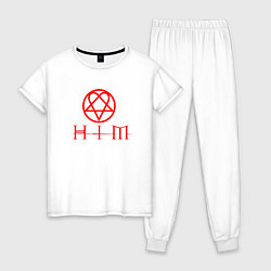 Женская пижама HIM LOGO RED