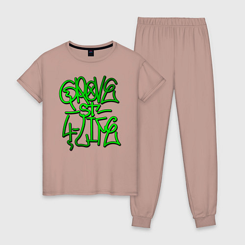 Женская пижама GTA Tag GROVE / Пыльно-розовый – фото 1