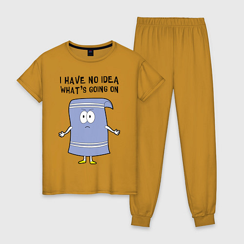 Женская пижама South Park, Полотенчик / Горчичный – фото 1